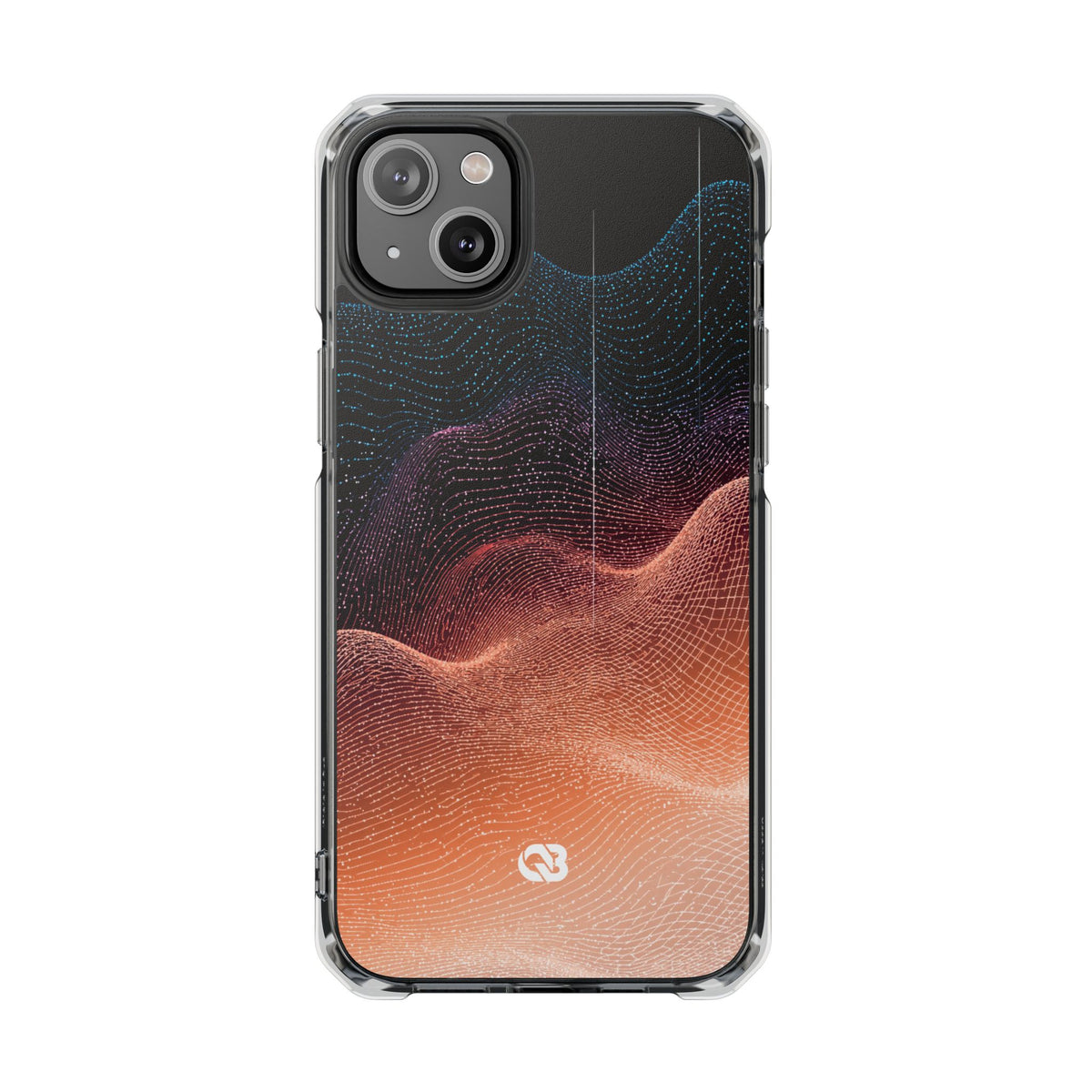 Spectral Elevation · Clear Impact Magnetic Phone Case for iPhone · Orange
