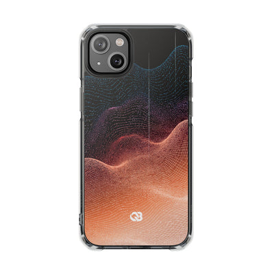 Spectral Elevation · Clear Impact Magnetic Phone Case for iPhone · Orange