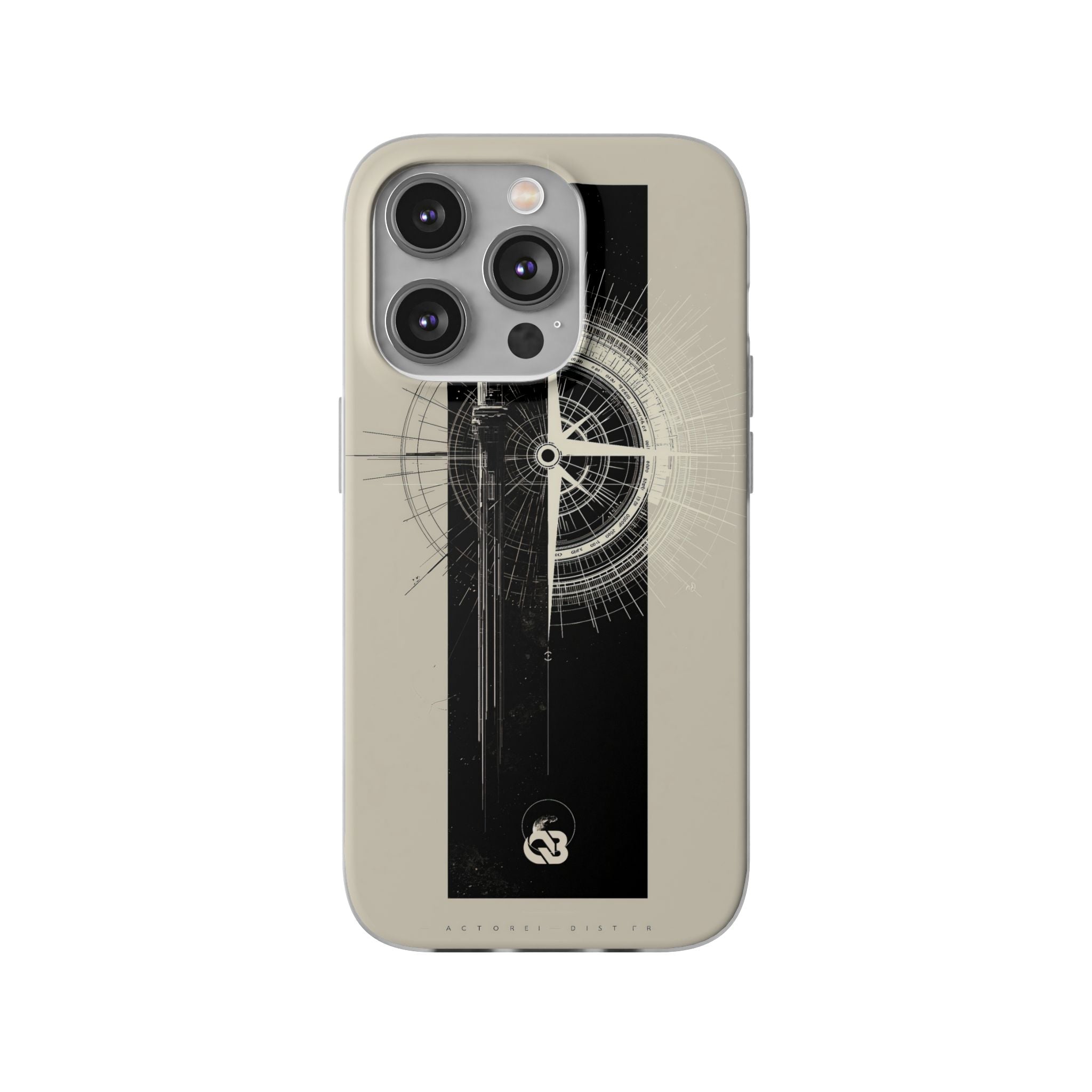 Beige Lite Phone Case for iPhone - Zenith Vector Spire