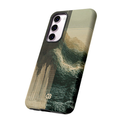 Beige Tough Phone Case for Samsung - Veridian Data Ridge