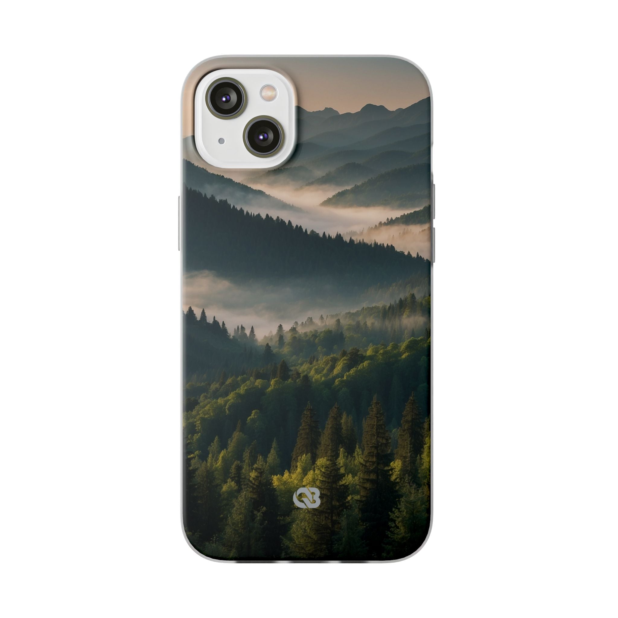 Foggy Mountain Ridge · Soft Phone Case for iPhone
