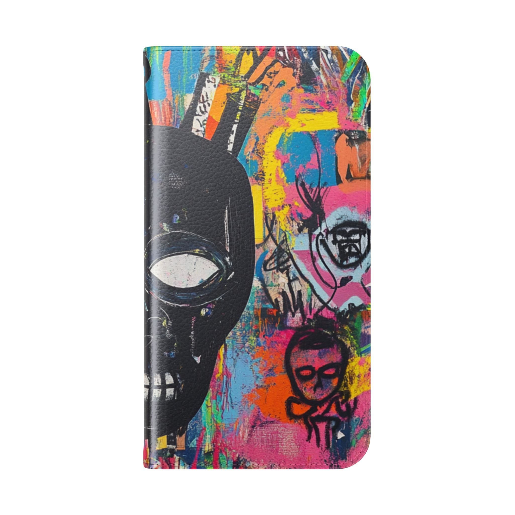 Neon Skull Burst - iPhone 15 Plus Case - Wallet