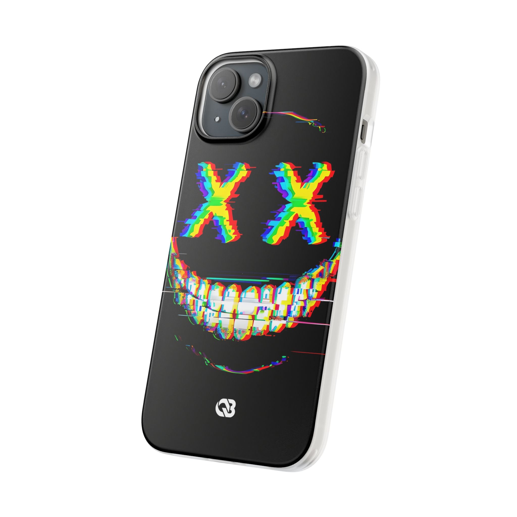 Glitch Grin Distortion · Soft Handyhülle für iPhone