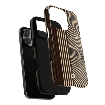 Brown Tough Phone Case for iPhone - Espresso Sand Ridge