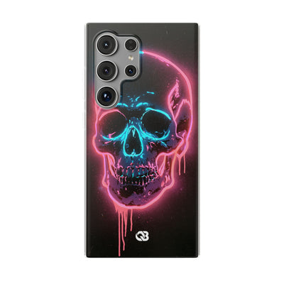 Neon Drip Skull · Lite Phone Case for Samsung · Black