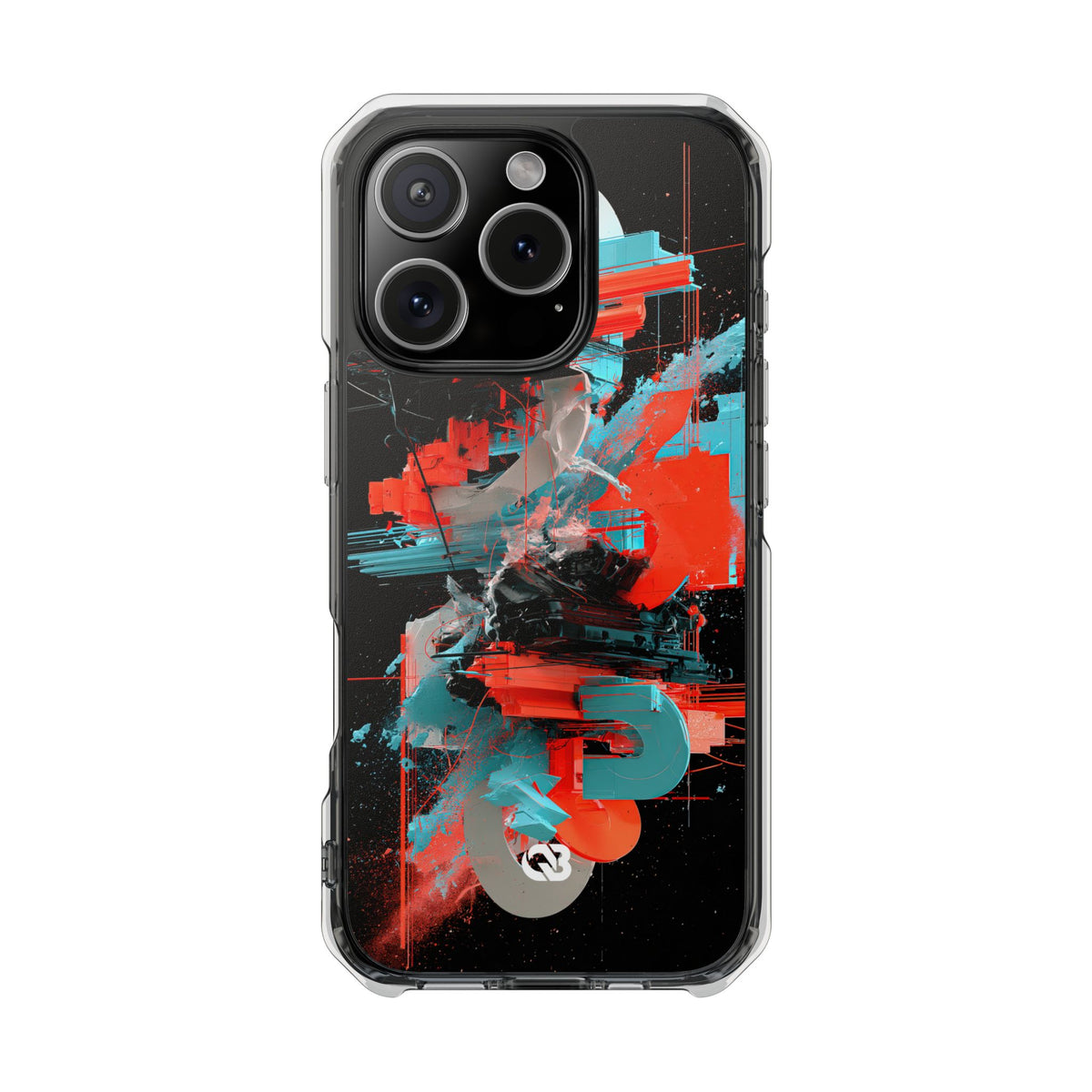 Fragmented Cyber Core · Clear Impact Magnetic Phone Case for iPhone ·  Black