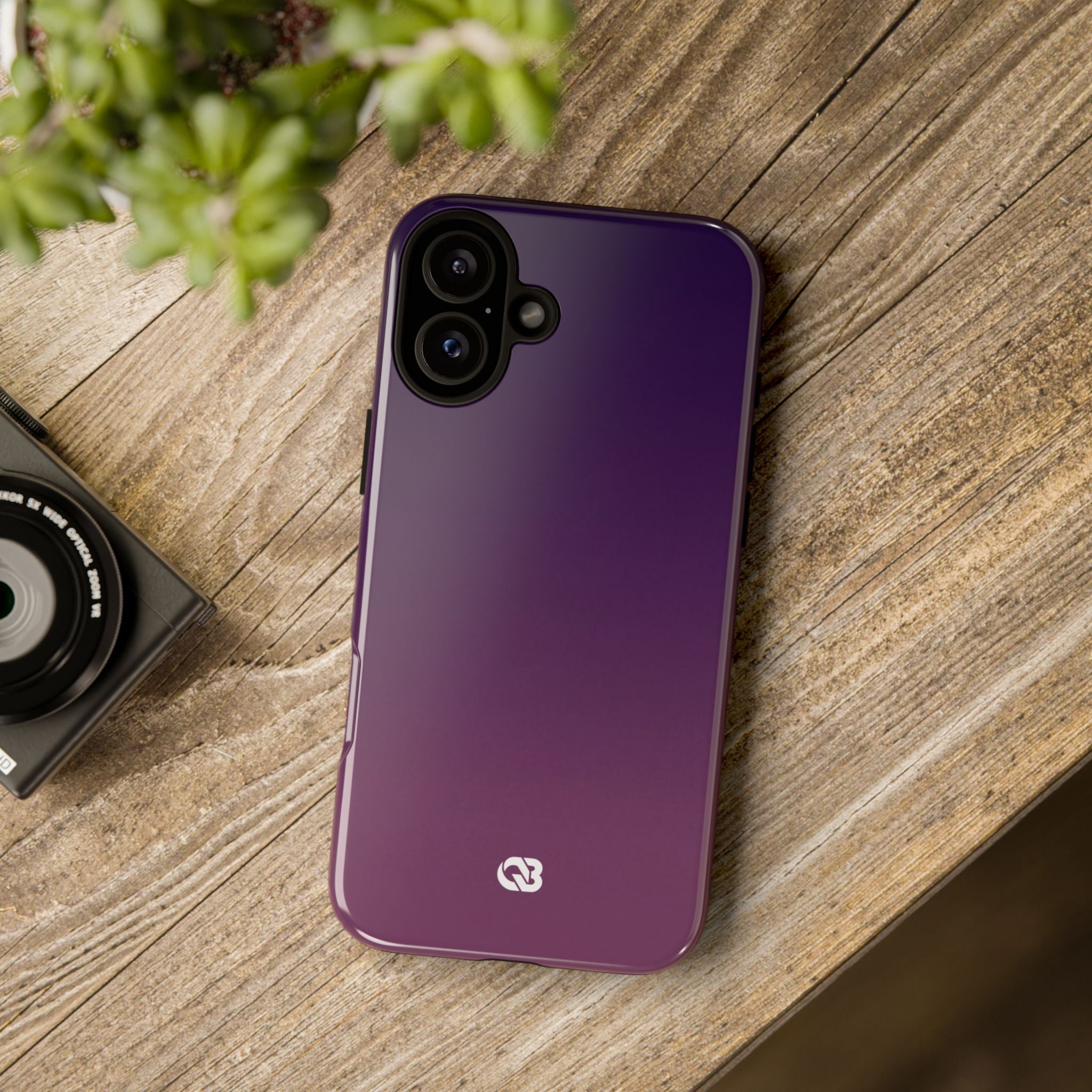 Purple Tough Phone Case for iPhone - Nocturnal Plum Fade