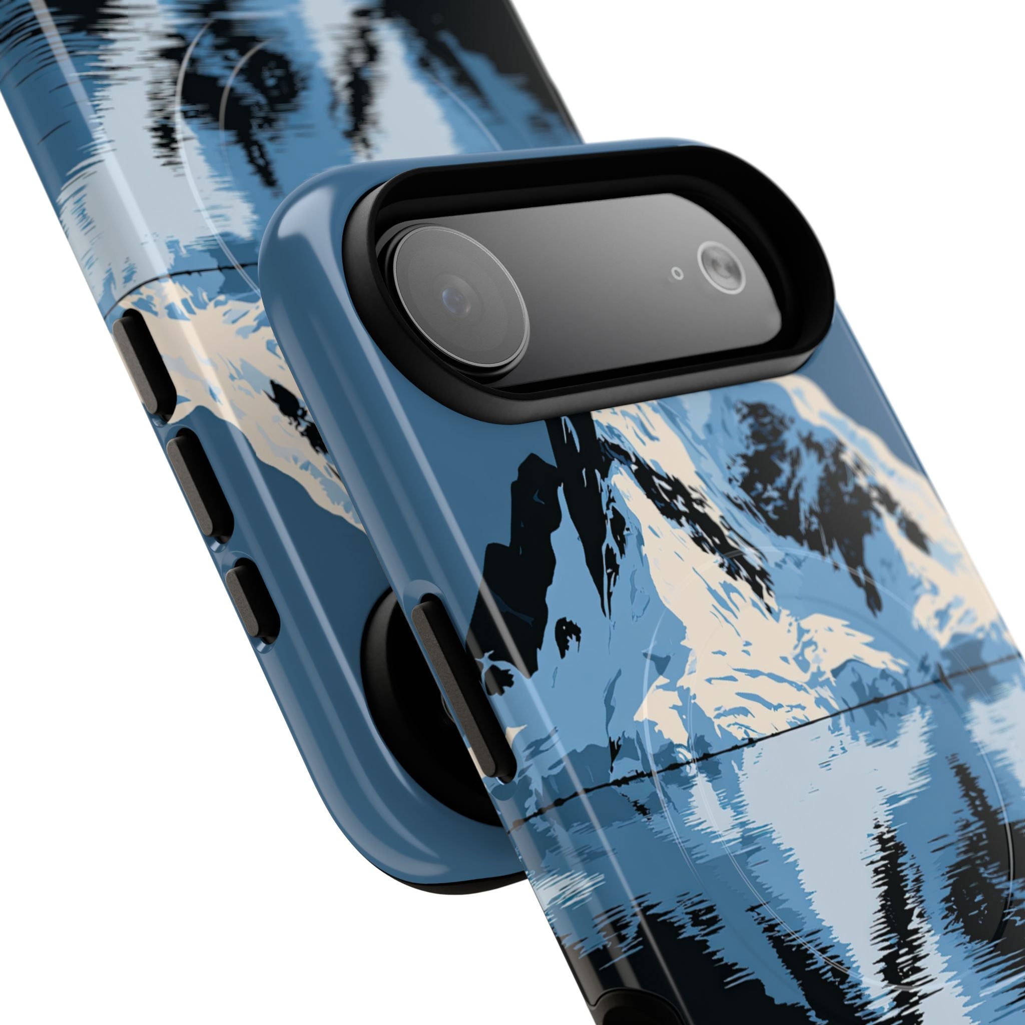 Blue Tough 2.0 Magsafe Phone Case for iPhone - Arctic Summit Mirror