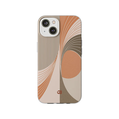Orange Lite Phone Case for iPhone - Desert Arc Horizon