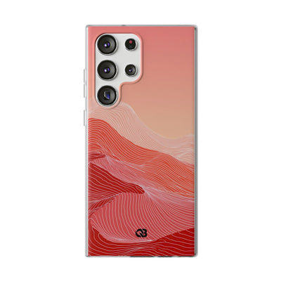 Red Lite Phone Case for Samsung - Crimson Ridge Contour