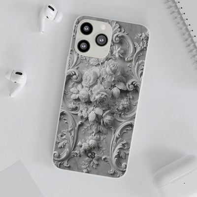 Rococo Marble Rose · Lite Phone Case for iPhone ·  White