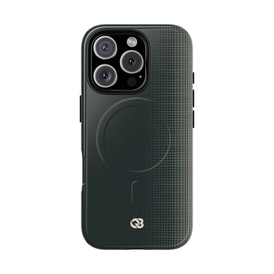 Grey Tough 2.0 Magsafe Phone Case for iPhone - Charcoal Tech Grid