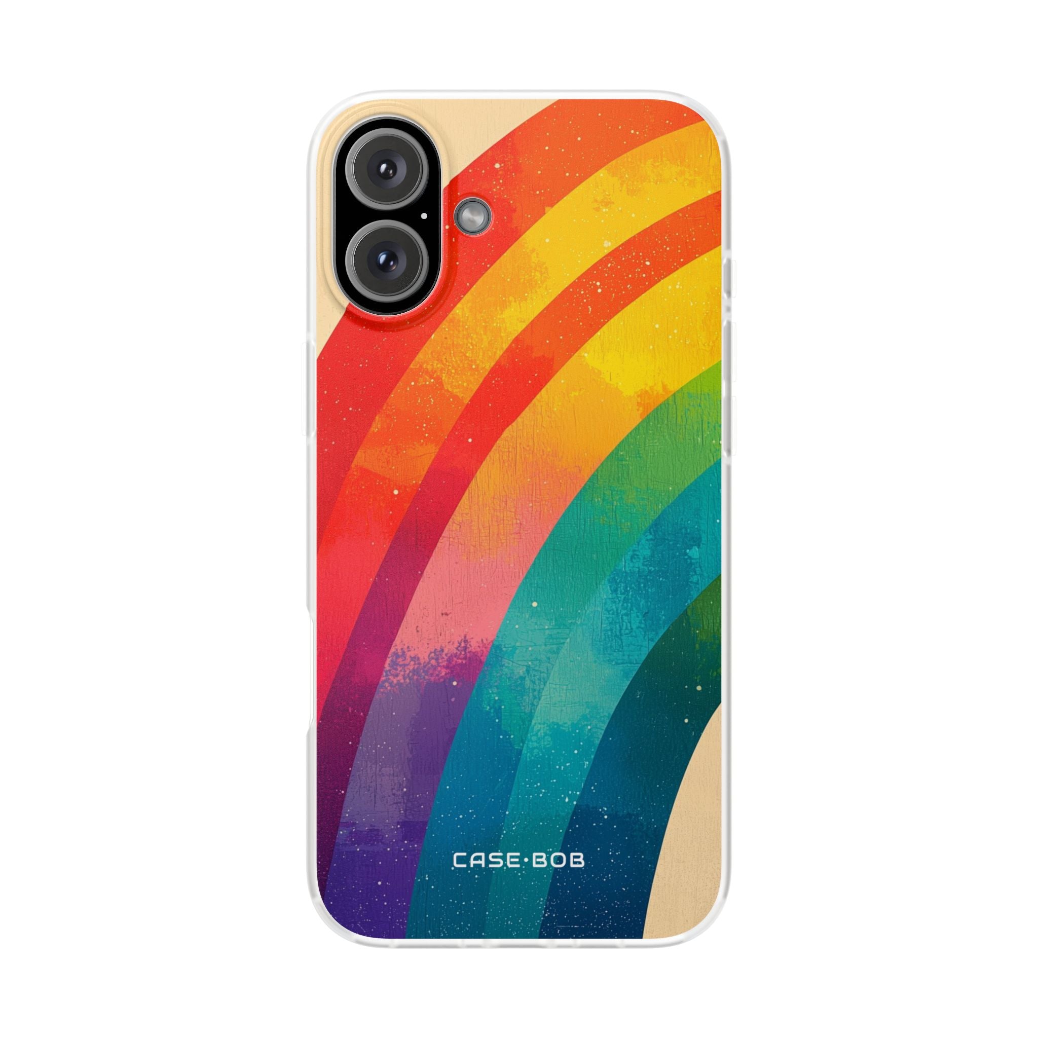 Texturiertes Rainbow Arc iPhone 16 Plus Case - Soft