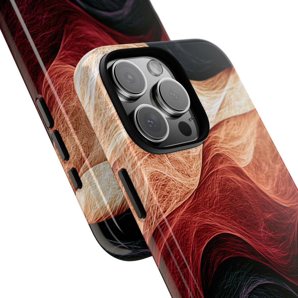Ember Wave Dispersion · Tough Phone Case for iPhone · Red