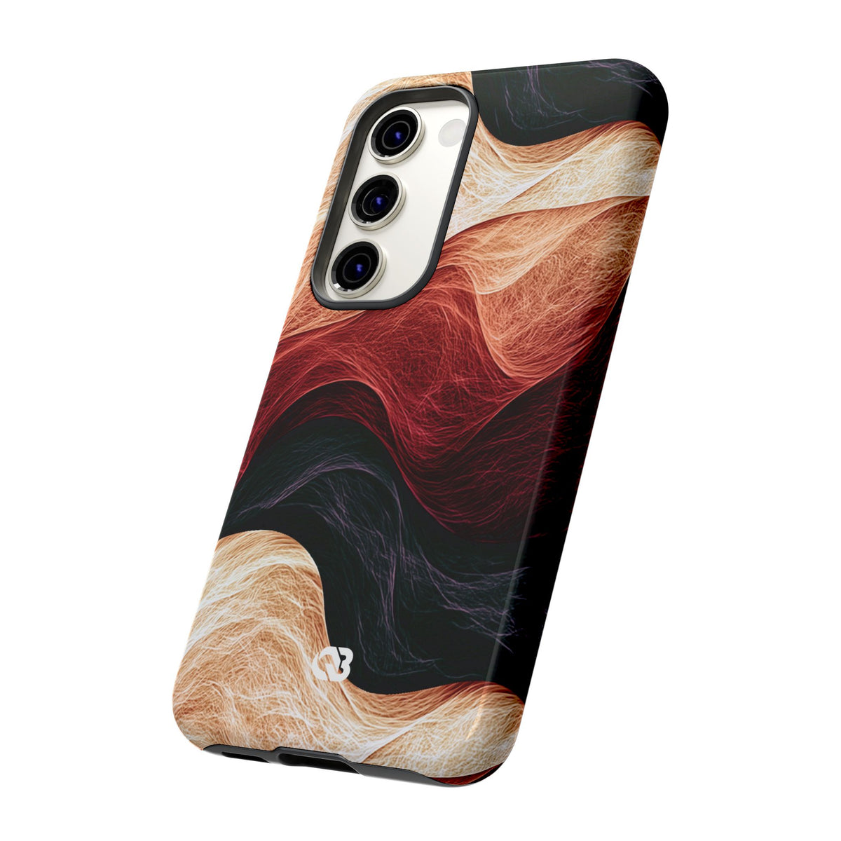 Ember Wave Dispersion · Tough Phone Case for Samsung · Red