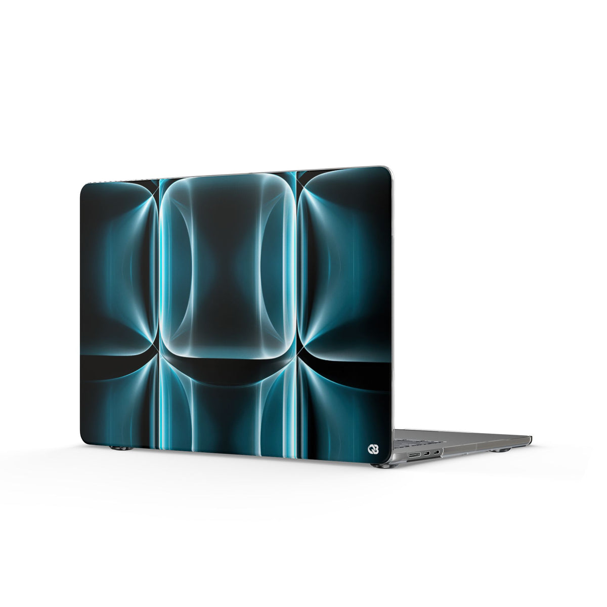 Cyan Core Matrix · Clear Hard Case for MacBook · Blue