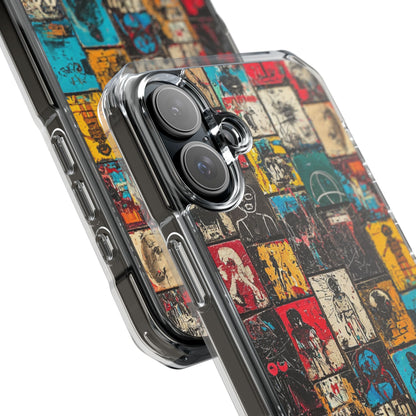 Figured Grid iPhone 16 Plus Case - Impact - CASE•BOB