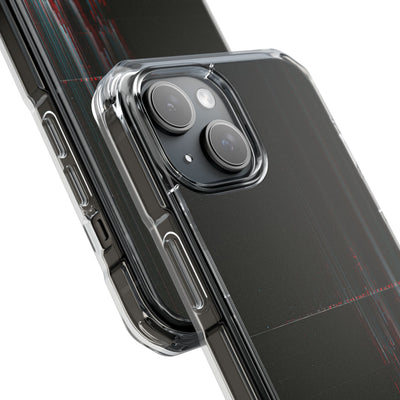 Black Impact MagSafe Phone Case for iPhone - Corrupted Data Stream