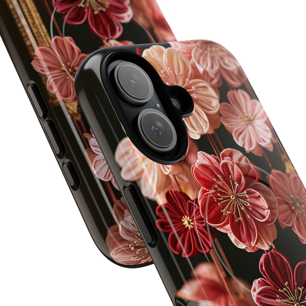 Silk Blossom Kanzashi · Tough 2.0 Magnetic Phone Case for iPhone · Pink