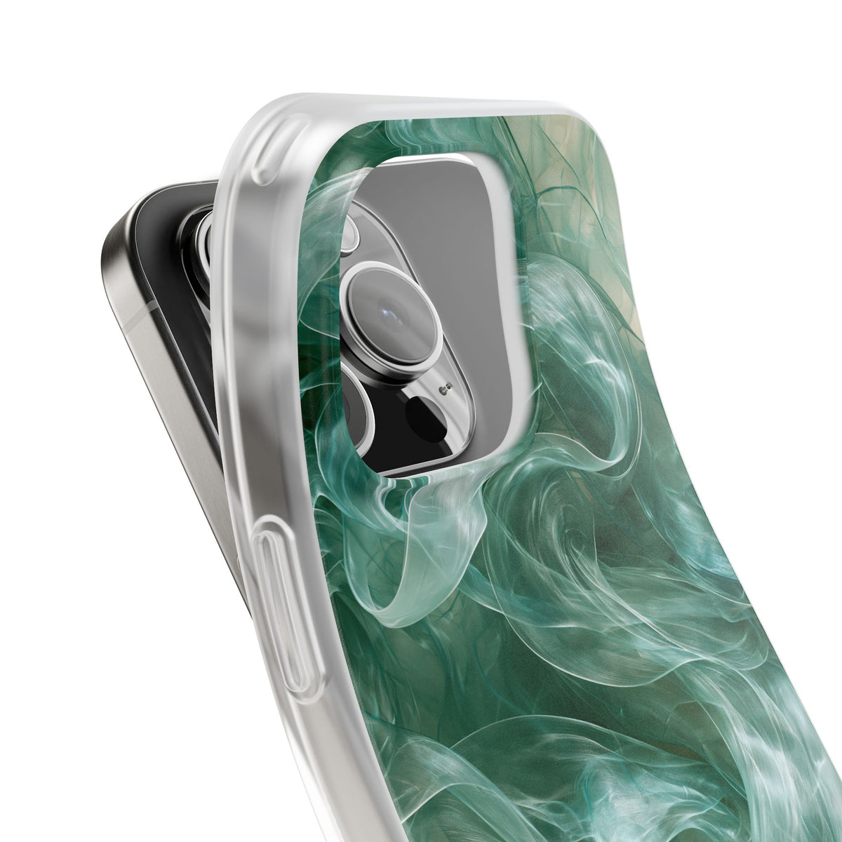Translucent Aqua Flow · Lite Phone Case for iPhone ·  Teal