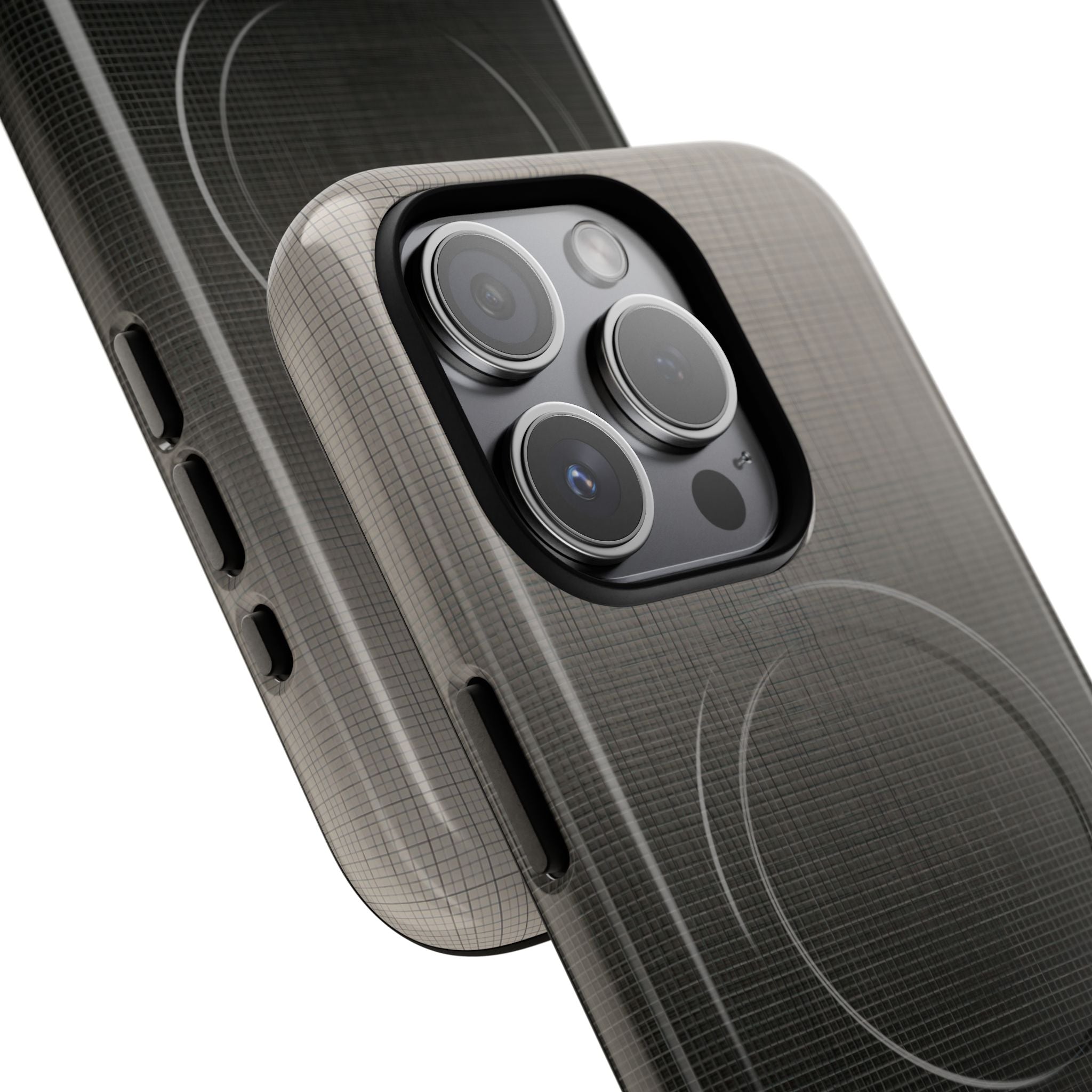 Grey Tough 2.0 Magsafe Phone Case for iPhone - Faded Sand Mesh