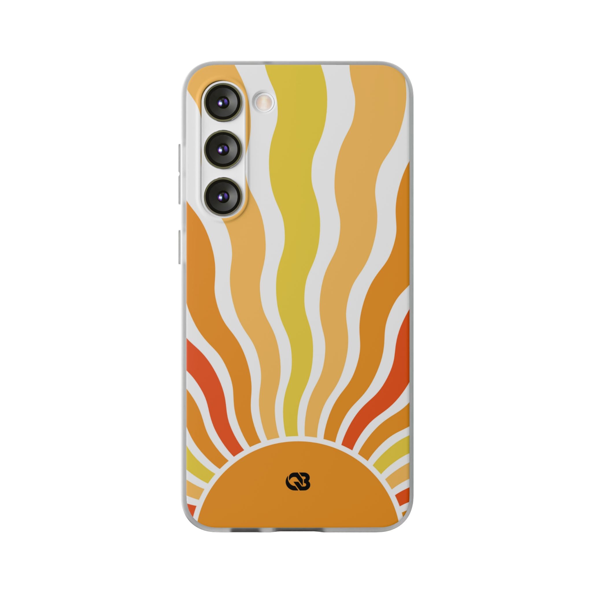 Amber Solar Waves · Soft Phone Case for Samsung