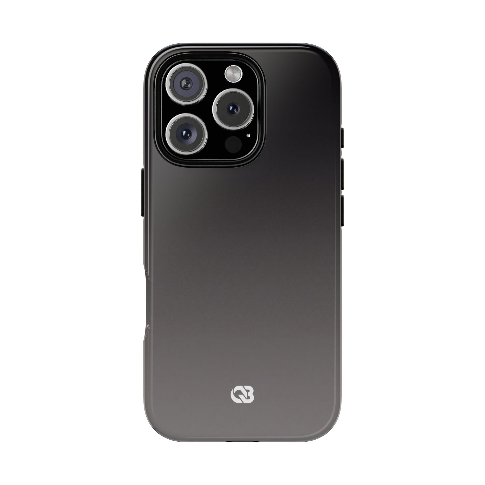 Grey Tough Phone Case for iPhone - Obsidian Ash Fade