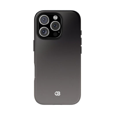 Grey Tough Phone Case for iPhone - Obsidian Ash Fade