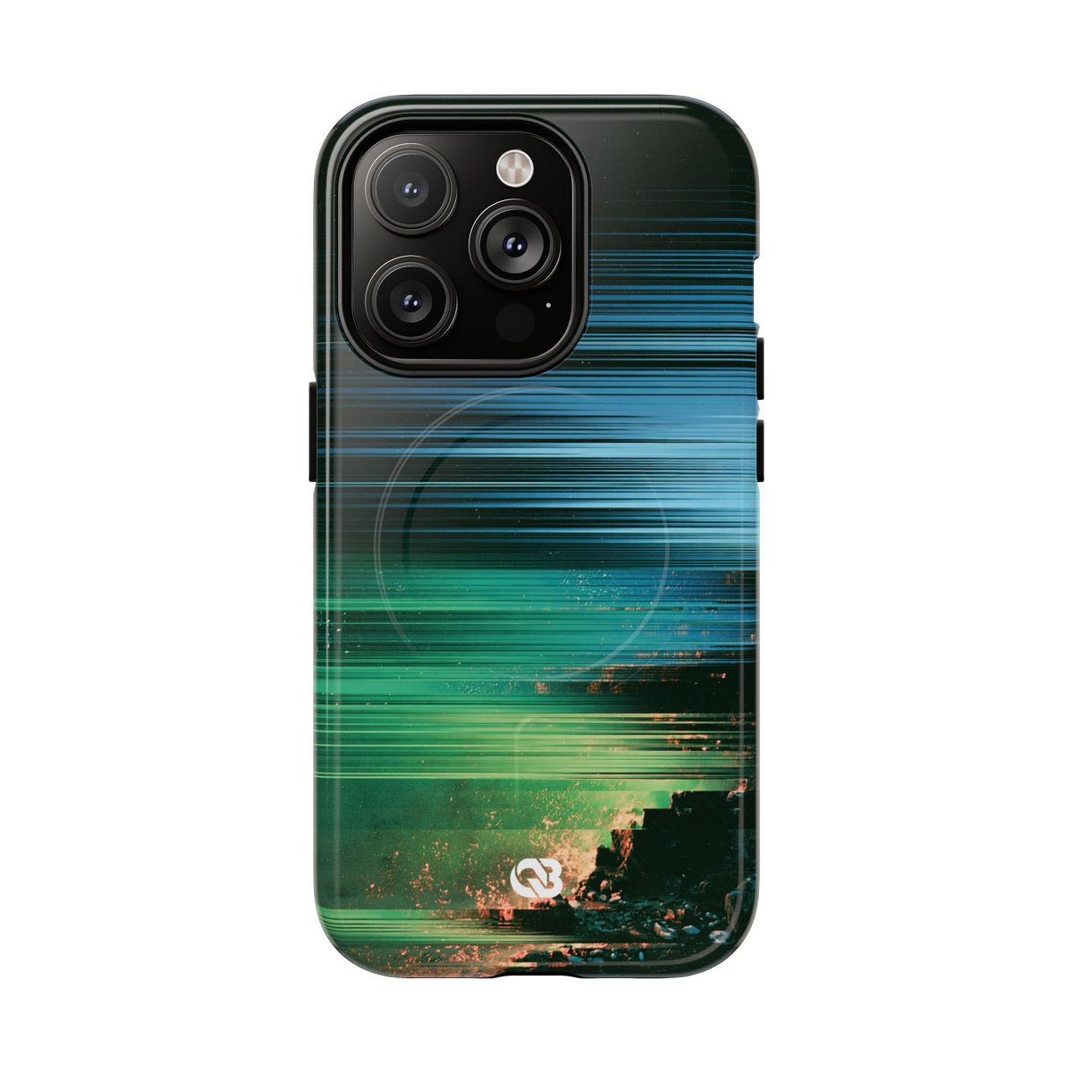 Digital Shoreline Drift · Tough 2.0 Magnetic Phone Case for iPhone · Teal
