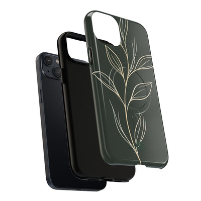 Green Tough 2.0 Magsafe Phone Case for iPhone - Deep Moss Willow
