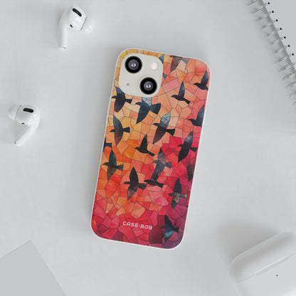 Blackbird Glow iPhone 13 mini Case - Zacht