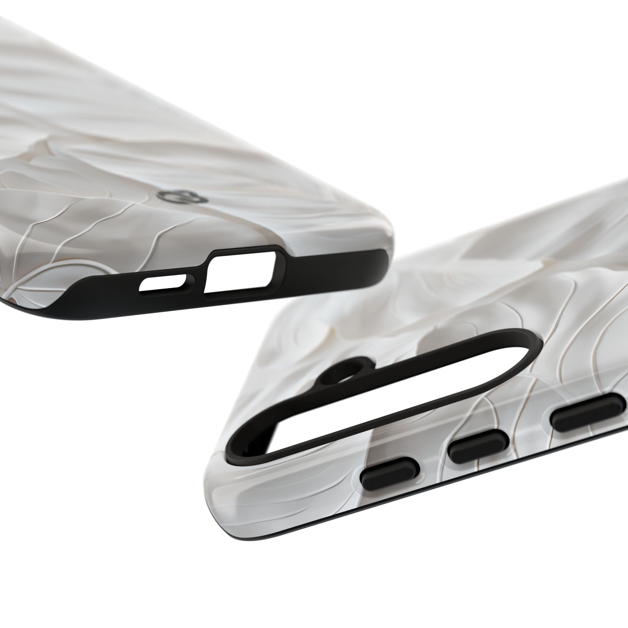 Sculpted Ivory Leaves · Tough Phone Case for Samsung