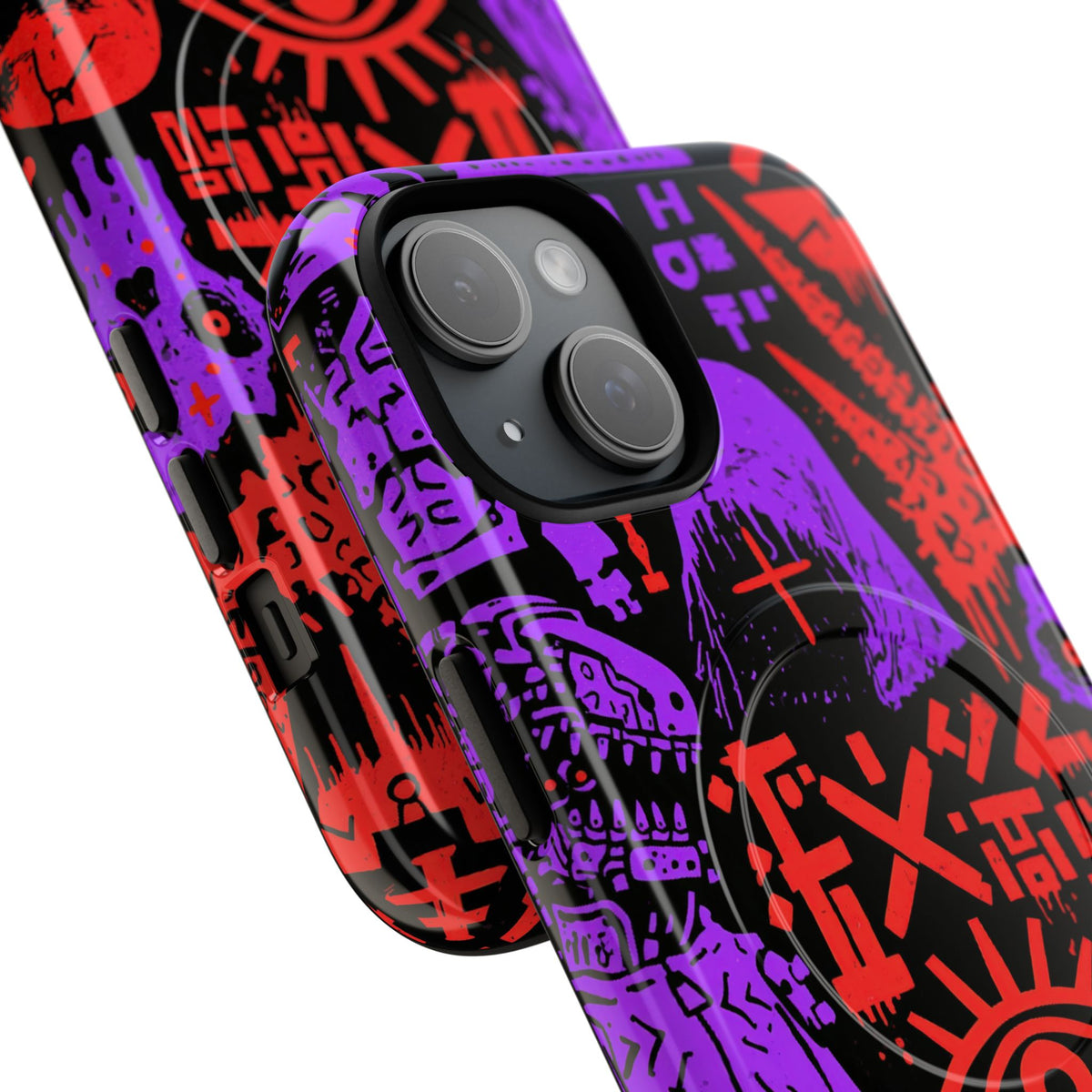 Underground Cyber Glyphs · Tough 2.0 Magnetic Phone Case for iPhone · Black