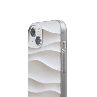 Sculpted Dune Relief · Lite Phone Case for iPhone ·  White