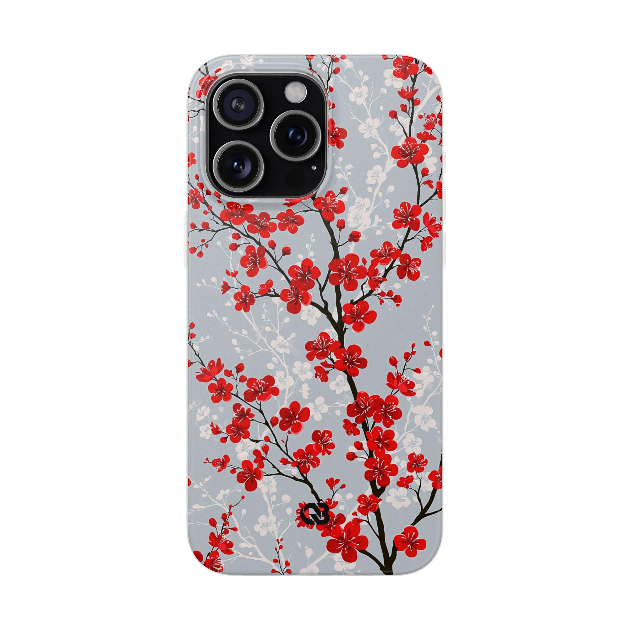 Grey Lite Phone Case for iPhone - Crimson Sakura Slate