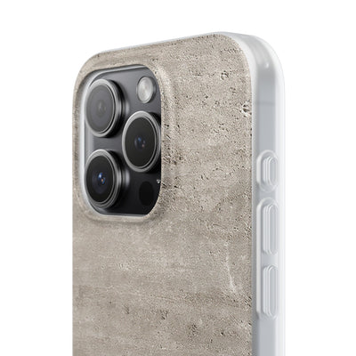 Grey Lite Phone Case for iPhone - Brutalist Stone Grit