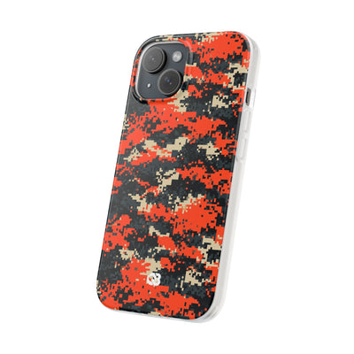 Signal Pixel Camo · Lite Phone Case for iPhone ·  Orange