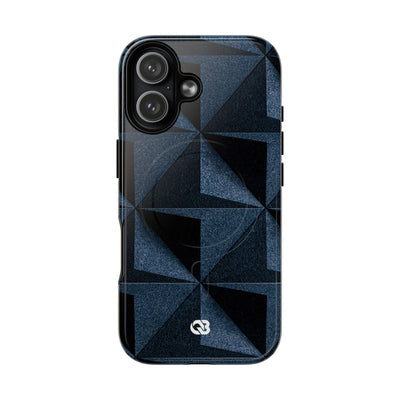 Blue Tough 2.0 Magsafe Phone Case for iPhone - Indigo Basalt Facets