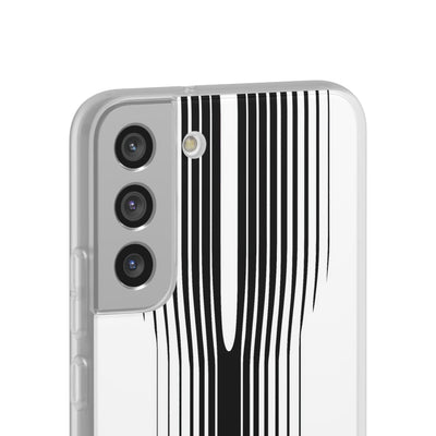 White Lite Phone Case for Samsung - Kinetic Mono Distortion