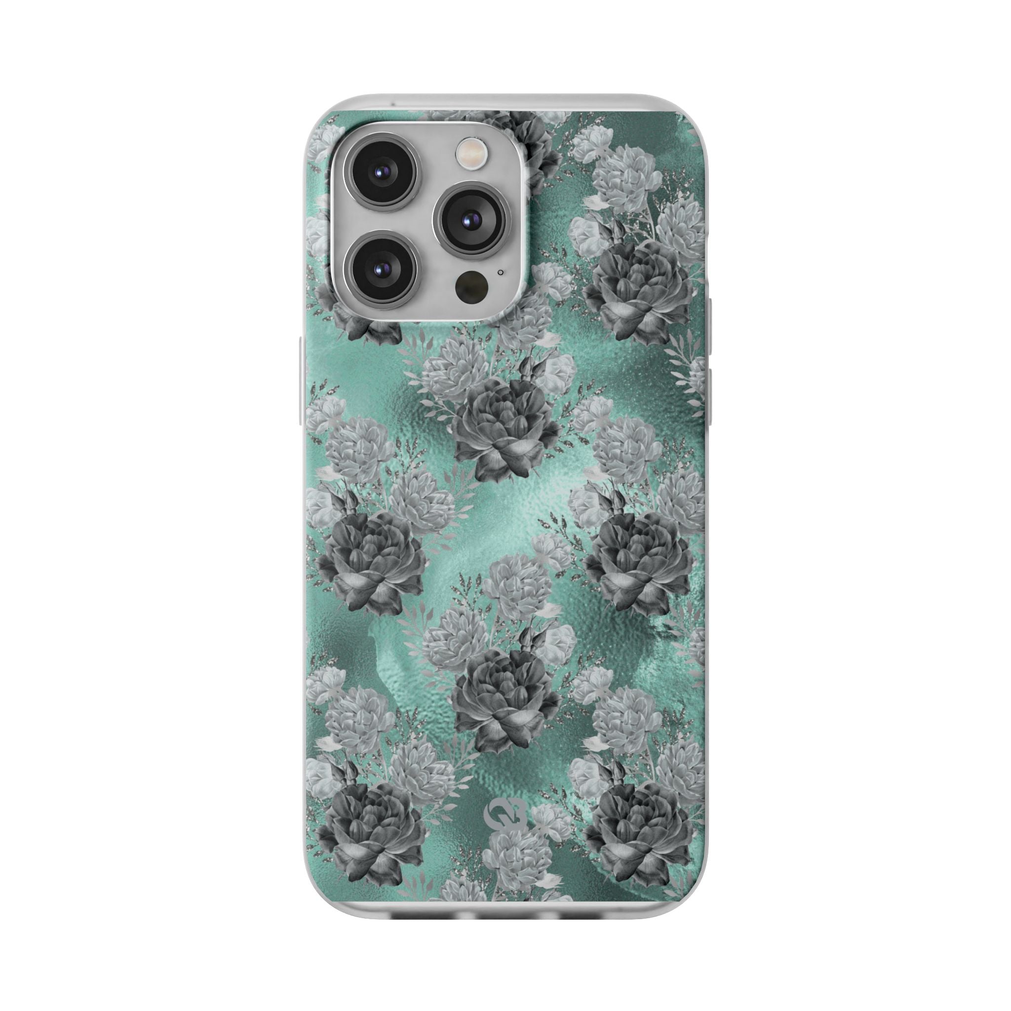 Frost Mint Floral · Soft Coque de téléphone pour iPhone