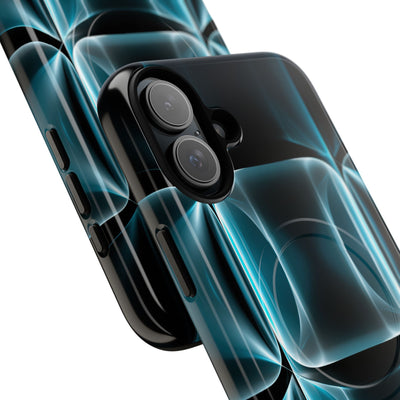 Cyan Core Matrix · Tough 2.0 Magnetic Phone Case for iPhone · Blue