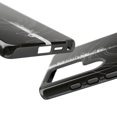 Black Tough Phone Case for Samsung - Obsidian Orbital Signal
