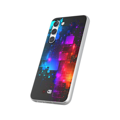 Spectral Circuit Grid · Lite Phone Case for Samsung · Black