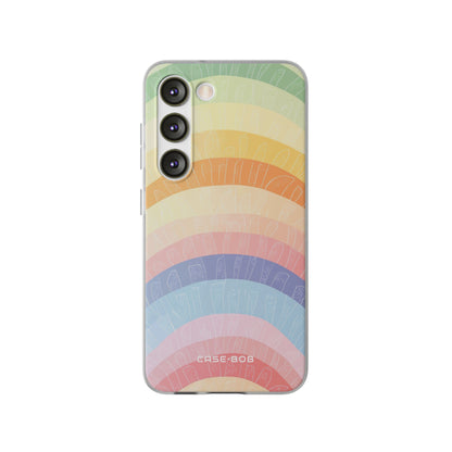 Pastell Regenbogen Bänder Samsung S23 Case - Soft
