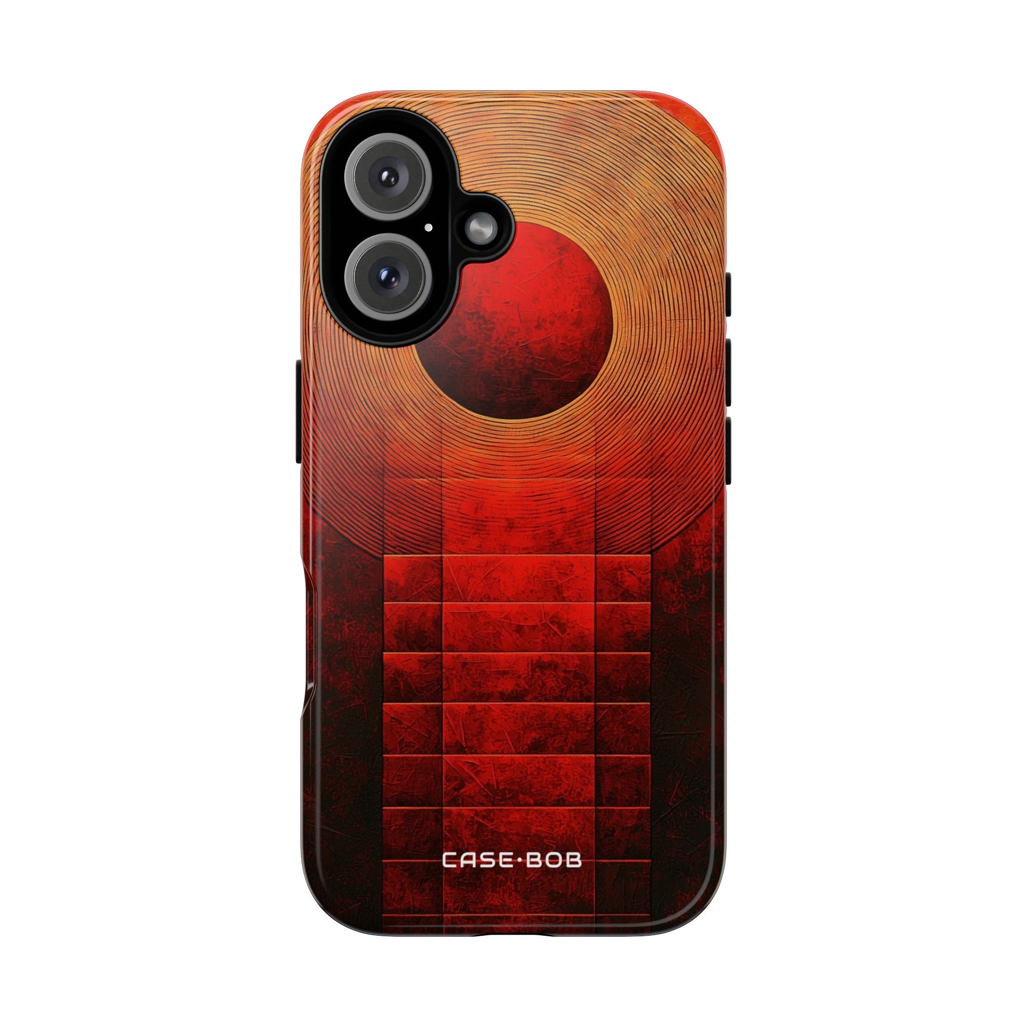 Crimson Orbit iPhone 16 Pro Case - Tough