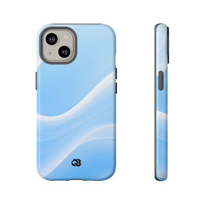 Blue Tough Phone Case for iPhone - Glacial Blue Silk
