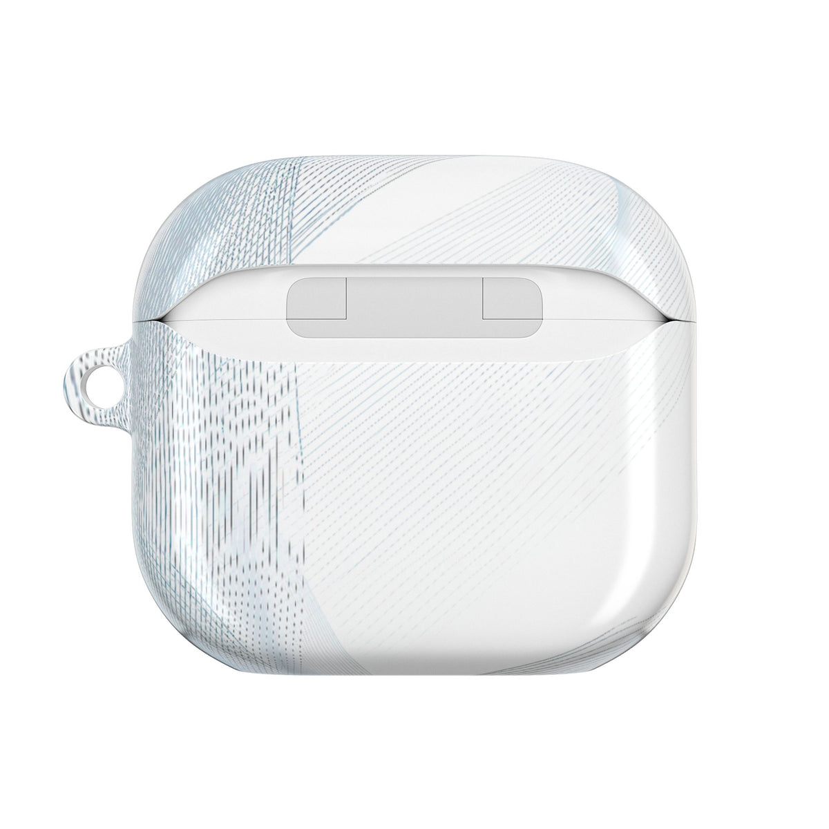 Glacial Contour Waves · Hard Case for AirPods & AirPods Pro · White