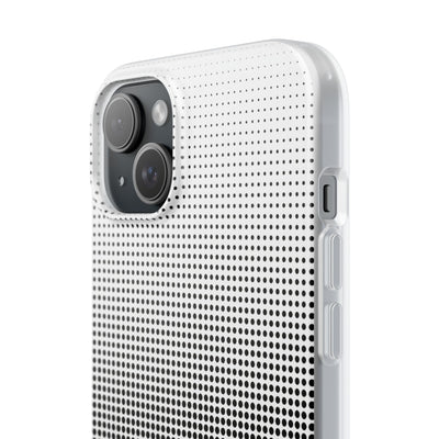 Black Lite Phone Case for iPhone - Obsidian Halftone Flux