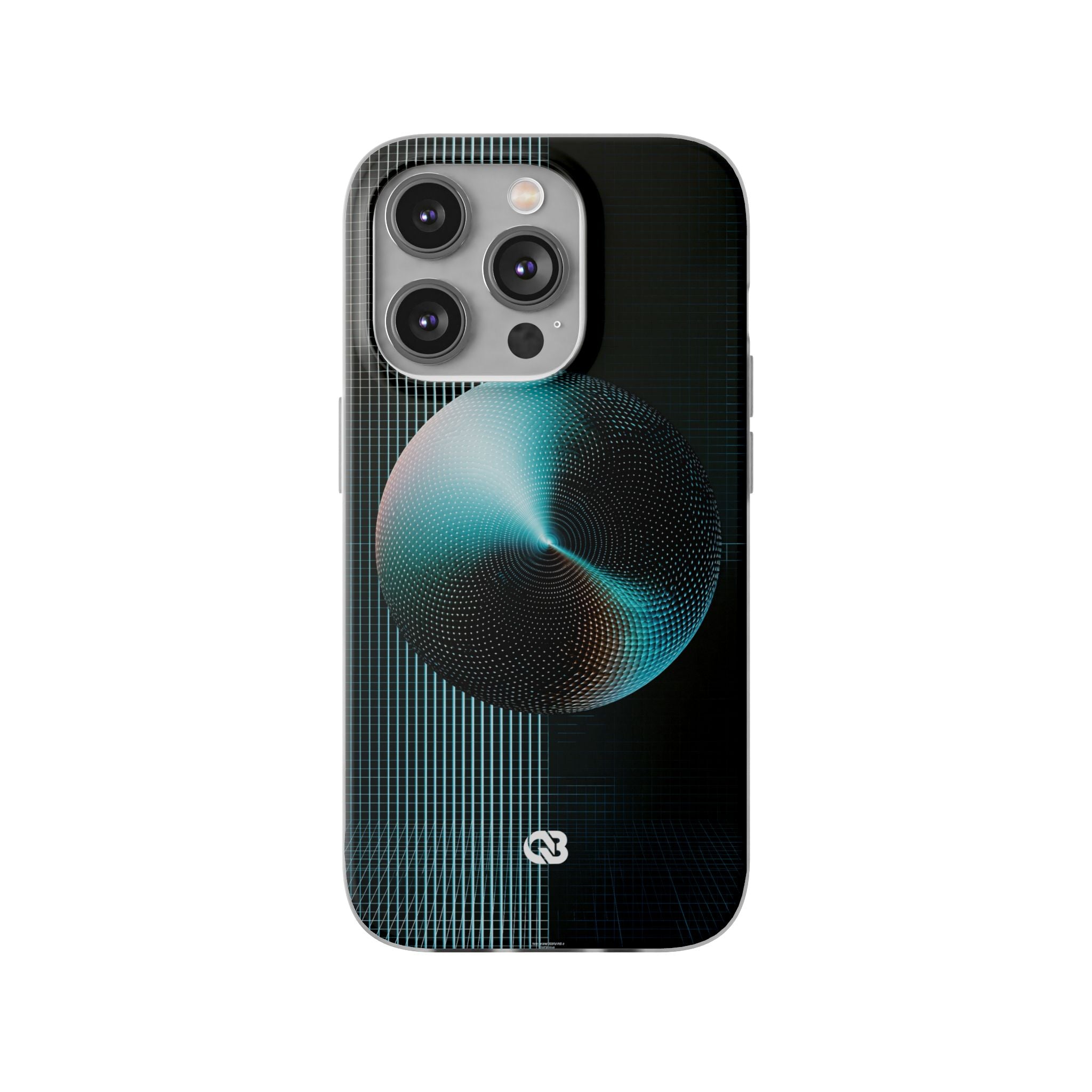 Blue Lite Phone Case for iPhone - Cyan Vector Sphere