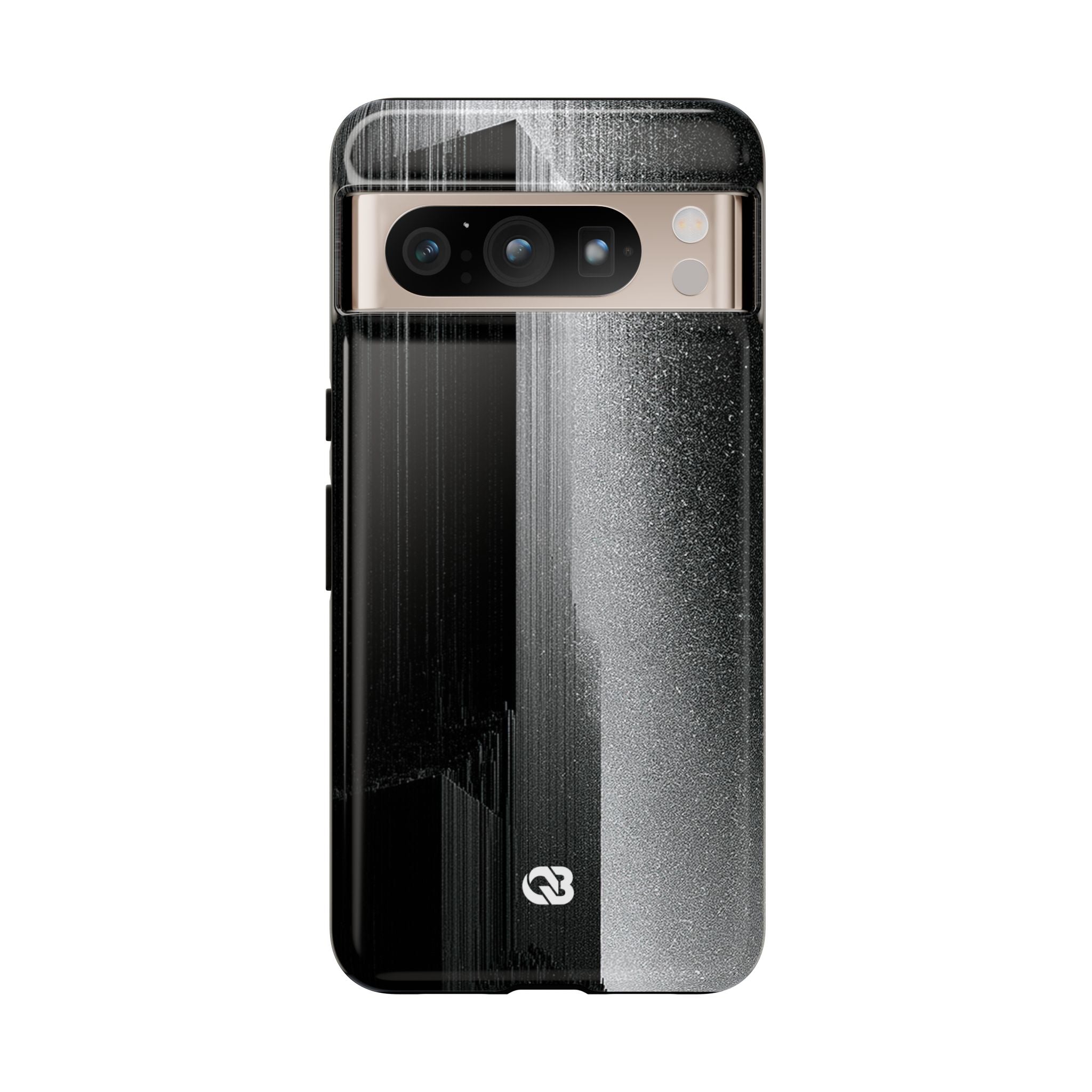 Black Tough Phone Case for Google Pixel - Brutalist Pixel Monolith